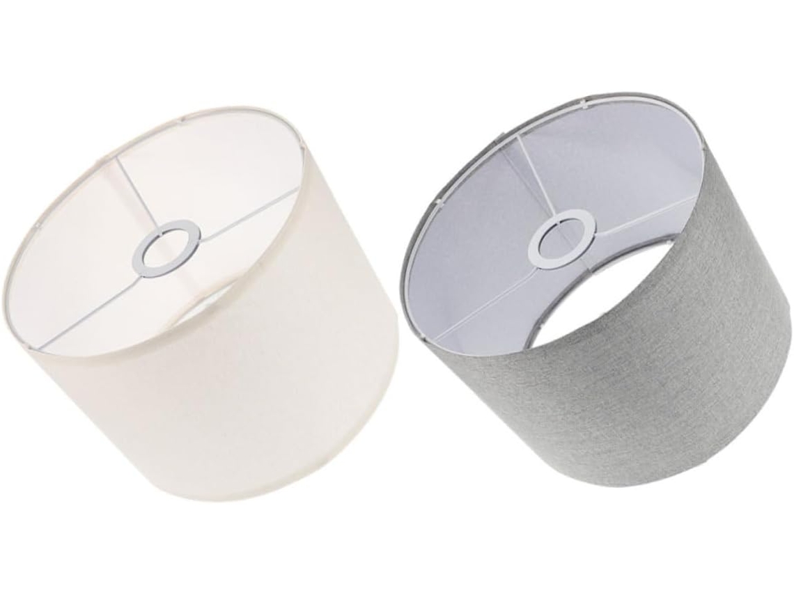 Conjunto De 2 Cúpulas Universais Substituíveis Para Abajures De Mesa Com Design Simples.