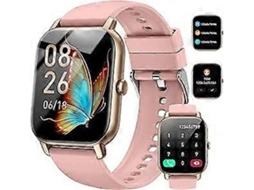 Relógio inteligente com função de telefone, tela sensível ao toque de 1,69 polegadas, relógio fitness com monitor de frequência cardíaca e sono, pedômetro, 100 novas bicicletas elétricas Ly