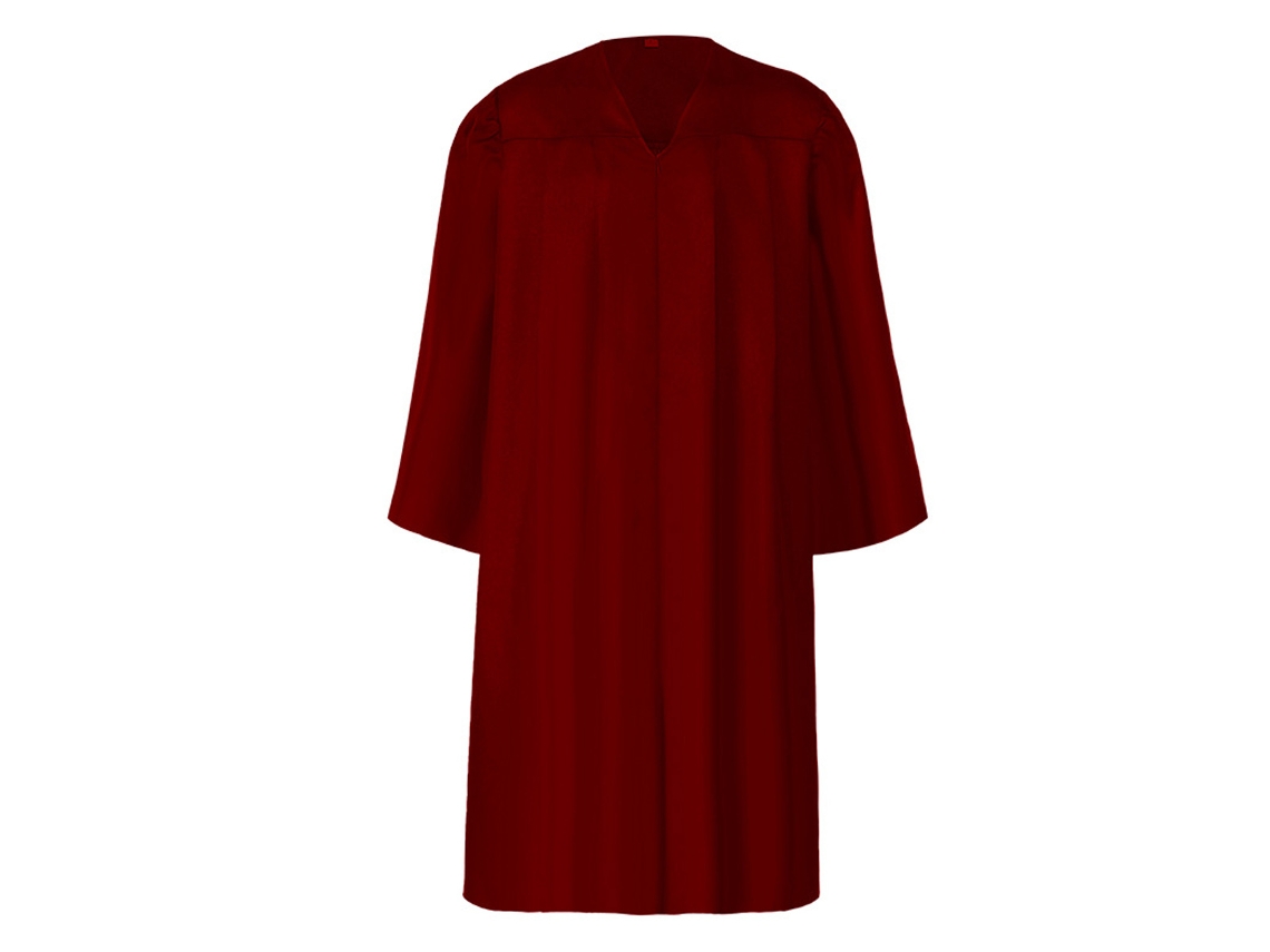 Bata de Coro Matte para Igreja – Traje para Batismo e Graduação Ideal para Halloween Vermelha NEVEANCE