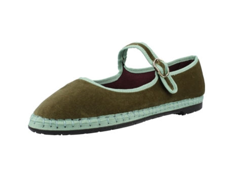 Sapatos De Mulher Flabelus Vera Tecido Verde (39)