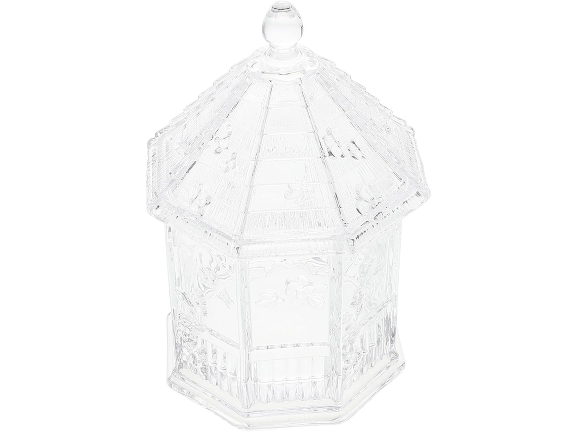 Recipiente De Vidro Ushobe Com Tampa Hermética Para Armazenamento Versátil, Com Design Elegante E Sofisticado, Ideal