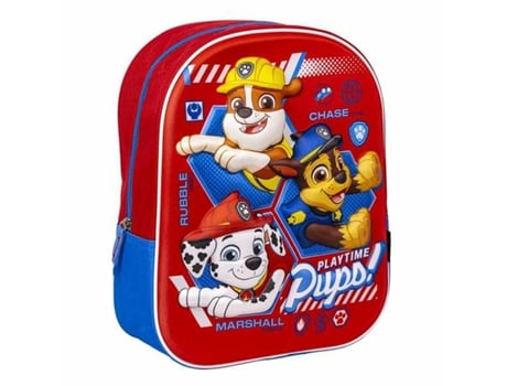 Mochila Escolar The Paw Patrol Vermelho 25 X 31 X 10 Cm