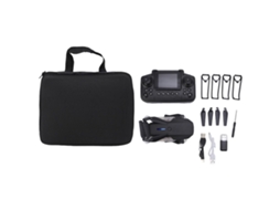 Drone With Dual Cameras Fpv Wifi Optical Flow Positioning 6 Axis Gyro Remote Control Drone With Led Light 8gb Memory Card For Beginners Black