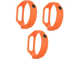 Conjunto De 3 Pulseiras Silicone Sarjado Para Smartwatch, Compatíveis