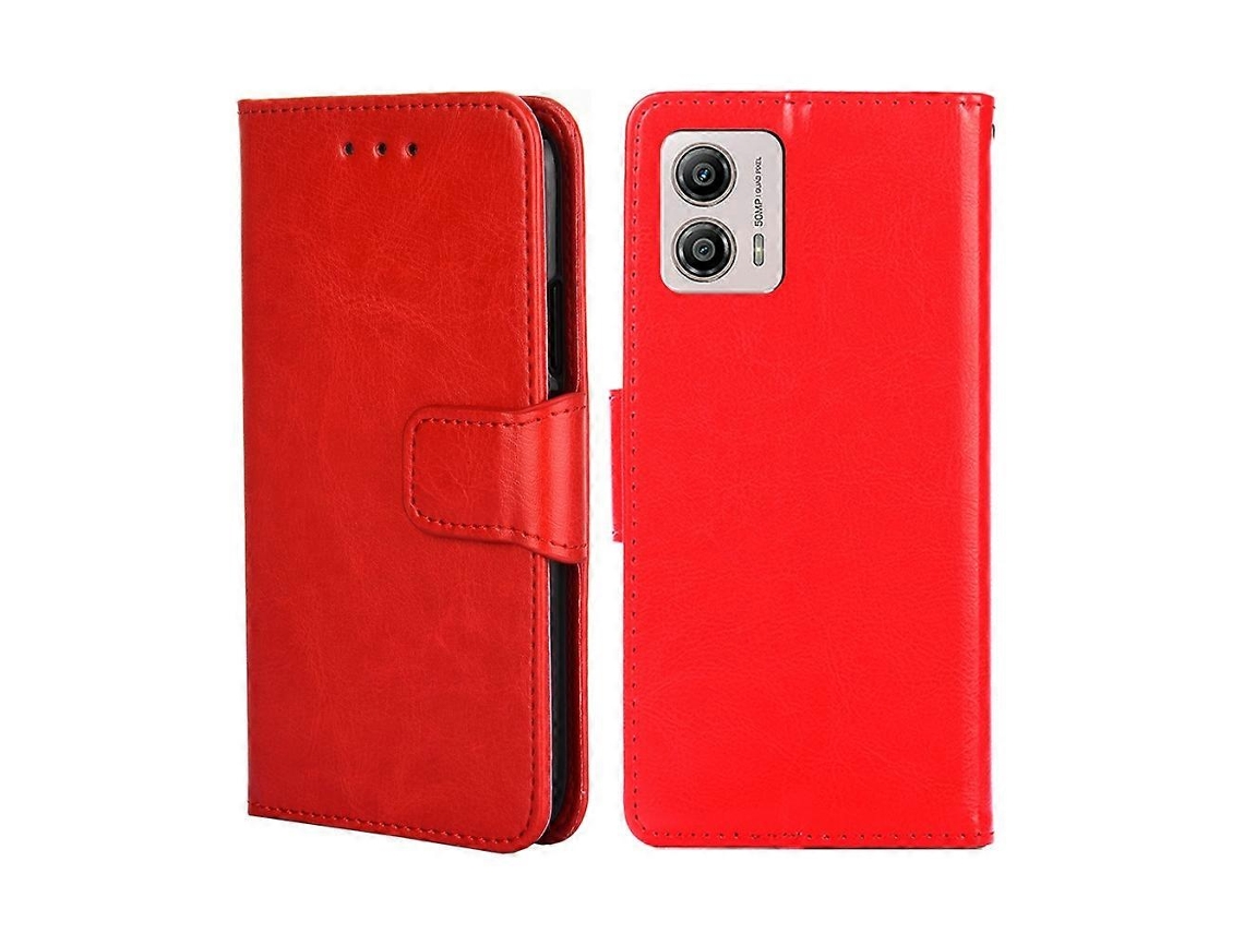 Capa De Celular Em Couro Com Textura Cristal Para Motorola Moto G53 5g/g13 4g/g23 4g