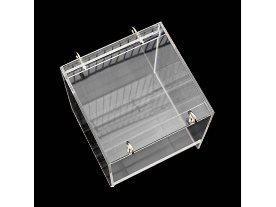 Banheira de Plástico Transparente para Papagaios, para Pendurar em Gaiolas para Pássaros Pequenos AQUAFORGE