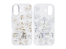 Capa Magsafe Para Iphone 17 - Flores E Galhos Transparentes