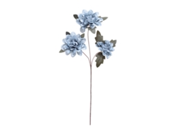 Laxiscreed Flores Artificiais Dália Tripla 60cm Para Casamentos E Decoração, Cor Haze Blue