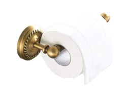 Suporte de Papel Higiênico de Parede em Latão Antigo com Suporte para Celular Estilo Retro S/MARCA