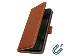 Capa Fólio Para Samsung Yemaesre Pele Castanho