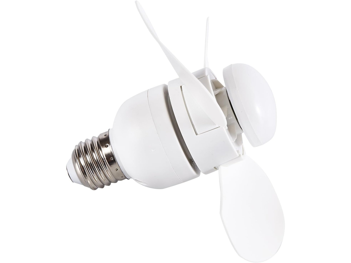 Ventilador De Teto E27 Com Luz Led, Pequeno Elétrico Silencioso Para