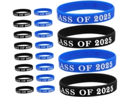 Homoyoyo Conjunto De 20-pulseiras Silicone Ajustáveis E Resistentes Para Formaturas Festas