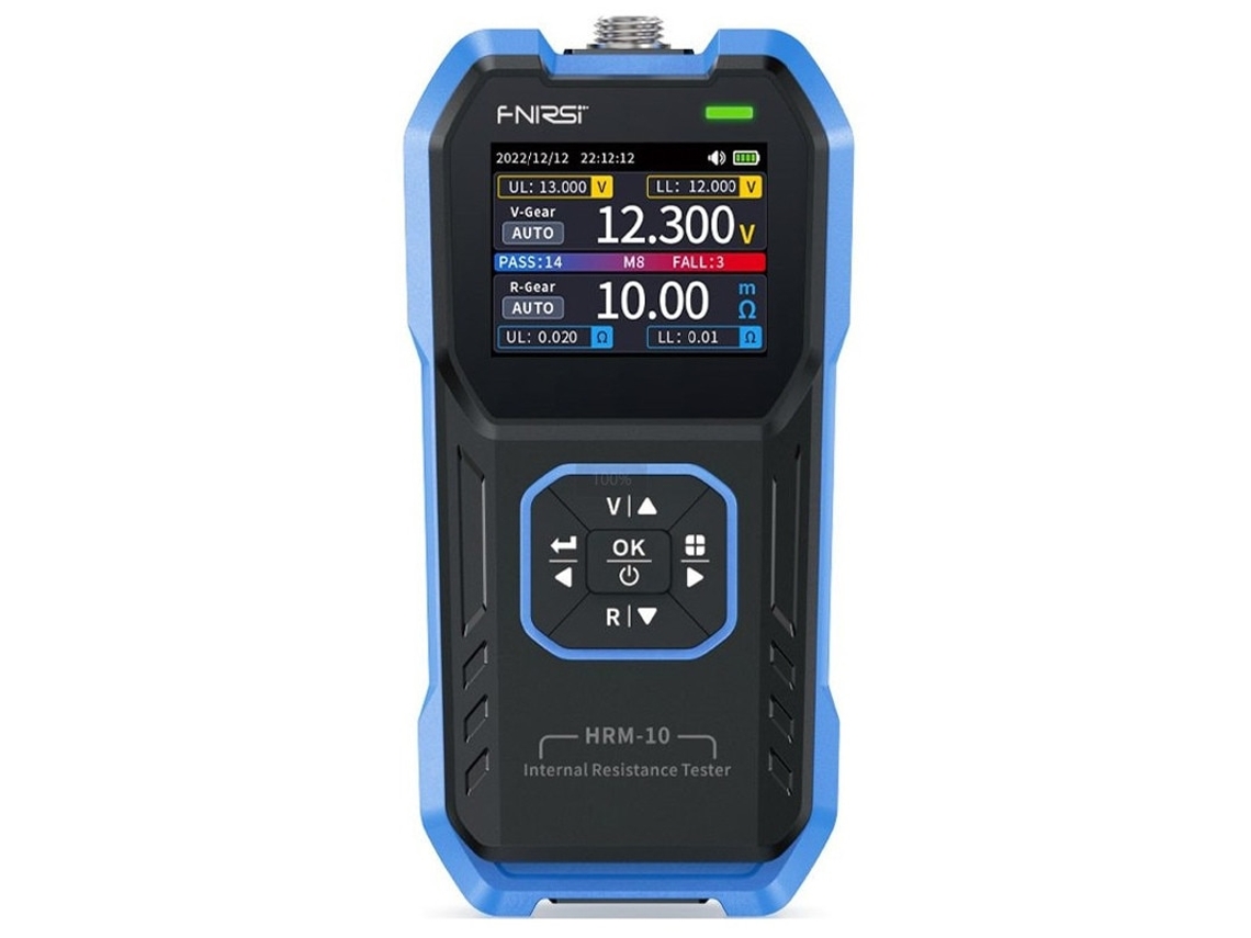 Testador De Bateria Zruxe Hrm-10 Medicao De Resistencia Interna E Tensao Dc 0-100v (precisao ±0.5%, Recarregavel Usb-c, 1000mah)