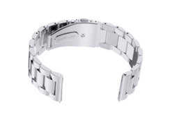 Correa De Metal De 22 Mm De Ancho Para Reloj Inteligente Gear S3 (plateada)