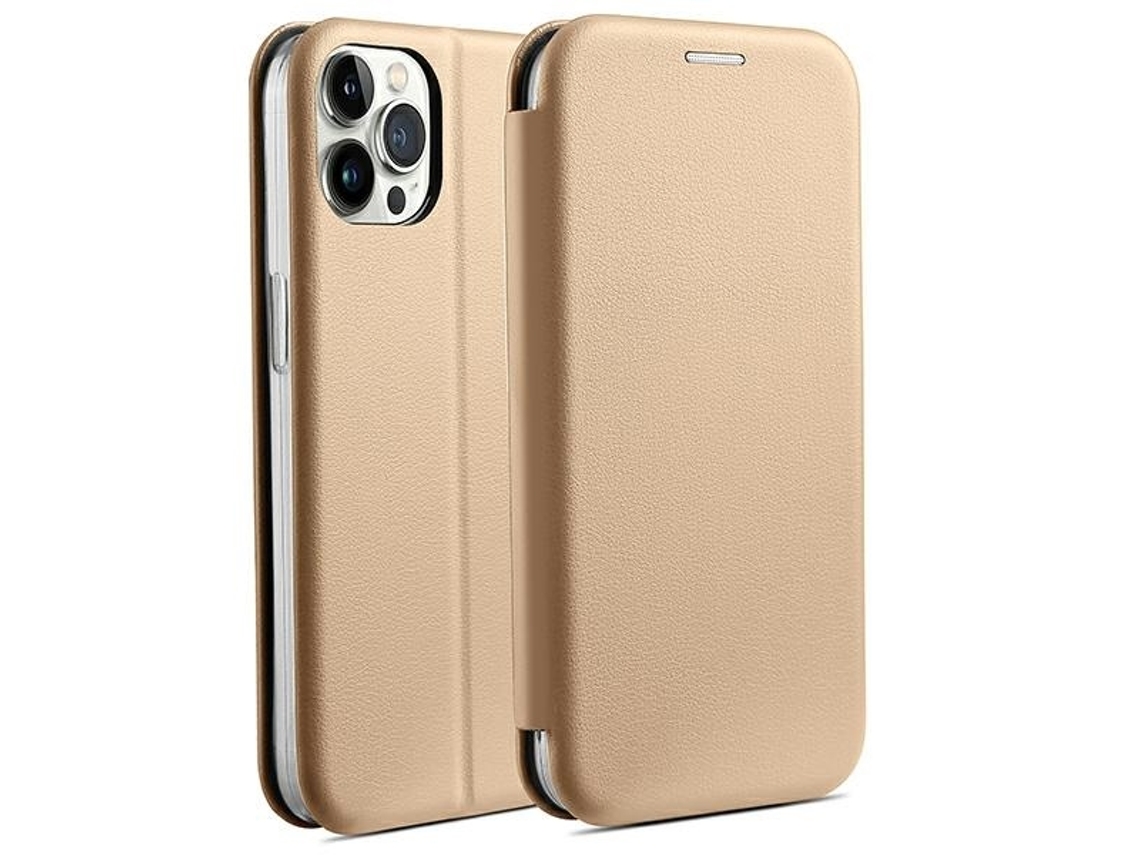 Capa para iPhone 15 Pro Max BELINE Pele Sintética Magnética Dourado