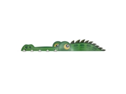 Rack Porta com Ganchos Crocodilo Arte Ferro Verde