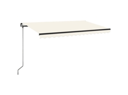 Retractable Awning, Retractable Awnings Vidaxl Creme Alumínio (450 X 350 Cm)