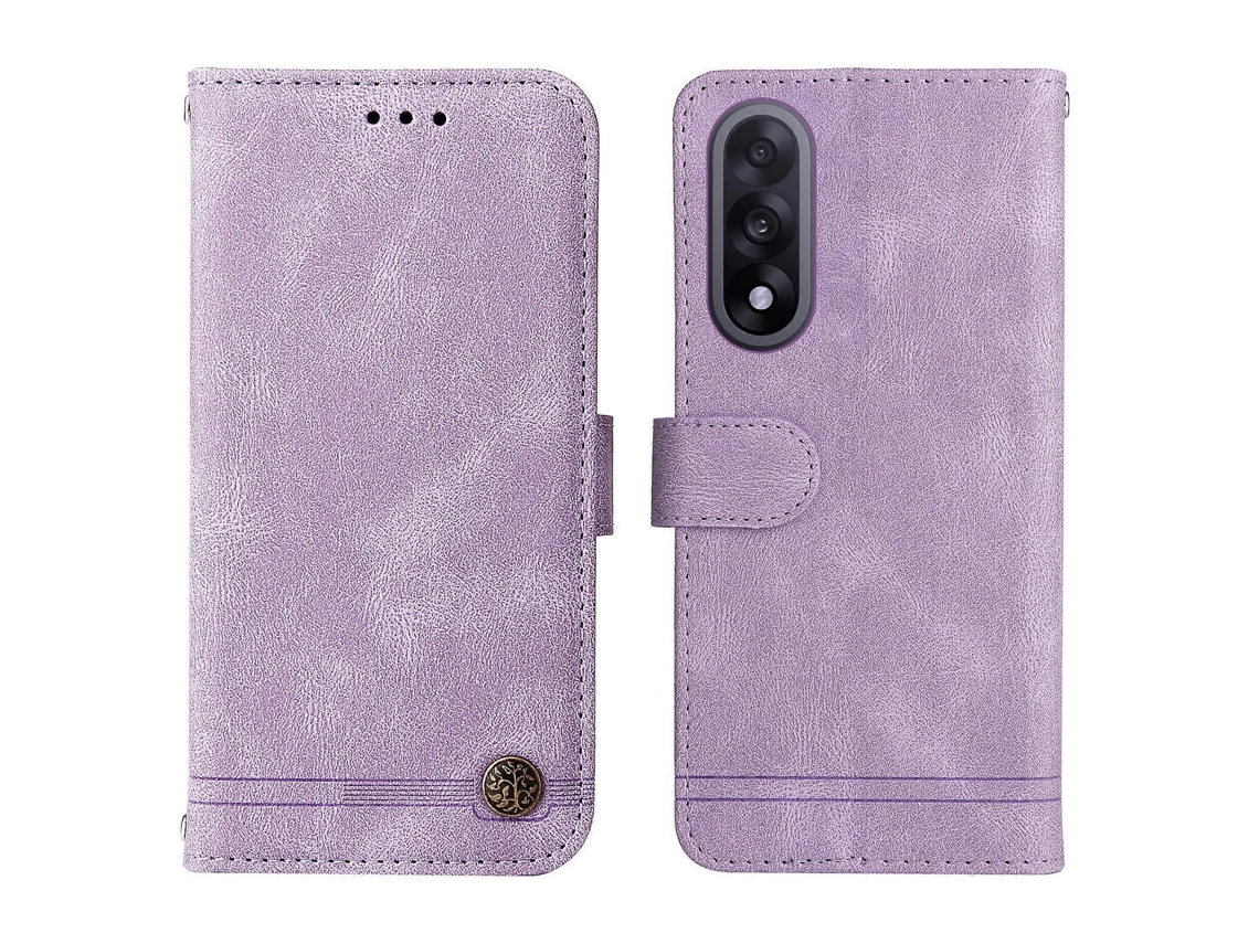 Capa De Couro Tipo Carteira Com Suporte E Alça Para Oneplus Ace 5 Ultra 5g E Oneplus Nord 5 5g, Com Toque De Pele, Roxa