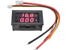 Conjunto De 5 Medidores Tensão E Corrente Digitais Led Dc0-100v 100a