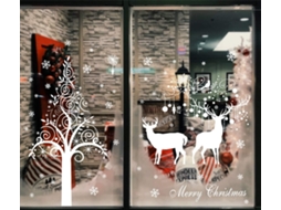 Adesivos Grandes Para Portas E Janelas De Árvore De Natal Branca Aquaforge