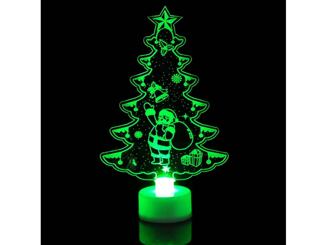 Laxiscreed Decoração De Natal Com Luzes Coloridas Em Acrílico De Alta Qualidade