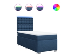 Box Spring Bed, Box Spring Beds Vidaxl Azul Tecido (100 X 200 Cm)