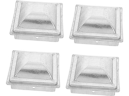Conjunto De 4 Tampas Metálicas Resistentes Para Jardim, Tampas Superiores De Substituição Para Saia De Jardim Conjunto De 4 Tampas Metá Gokoco