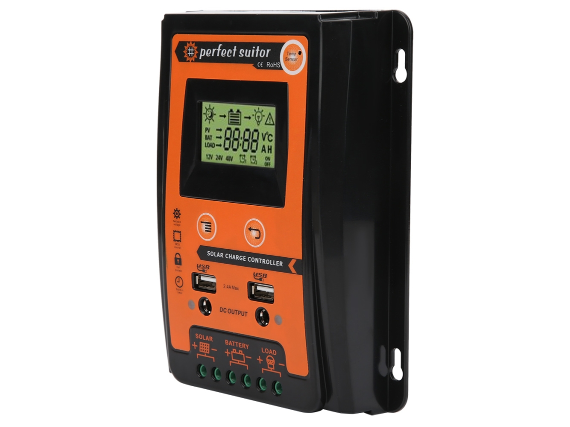 Controlador De Carga Solar 12v24v30a Pwm Alumínio