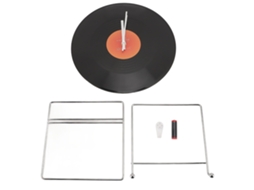 Relógio De Parede De Disco De Vinil De 12 Polegadas Retro Decorativo Para Casa Café Escola Laranja