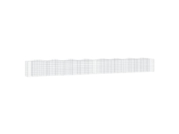 Gabion Raised Bed, Gabion Raised Beds Vidaxl Prateado Ferro (800 X 50 X 100 Cm)