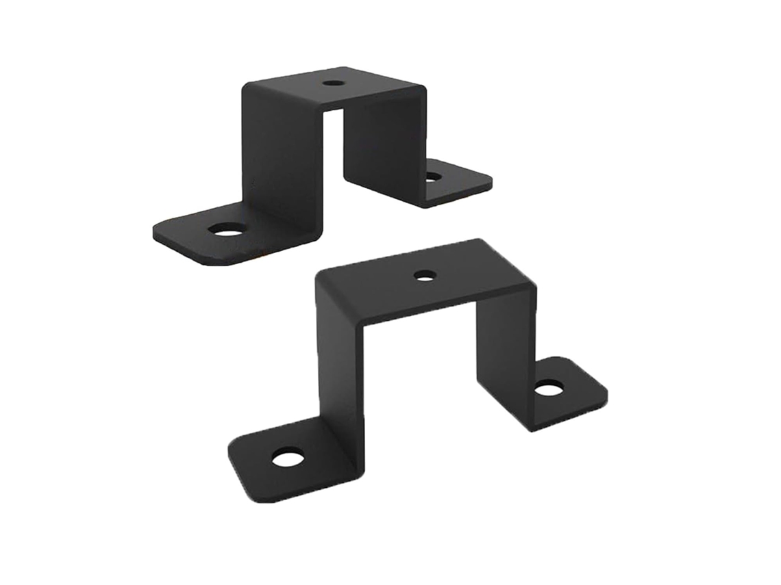 2 4 Peças Suporte Em Forma De U Para Tubo Quadrado, Braçadeira Para Poste De Cerca, Para Conexão De Corrimãos Tubo
