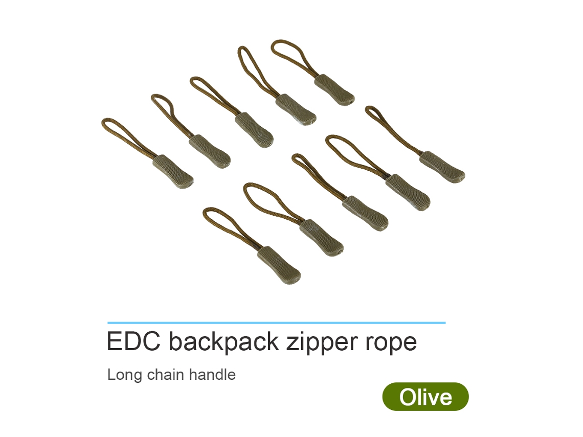 10x Puxadores de Fecho Corda Verde Militar Edc