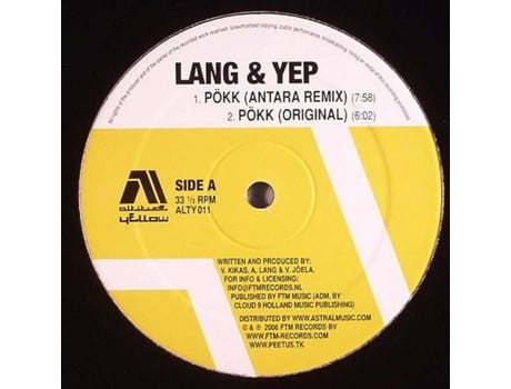 Vinil Pökk, Lang Yep Altitude Yellow