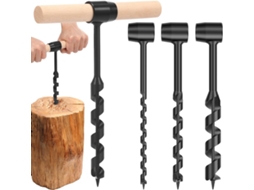 Conjunto De 4 Brocas Para Madeira Estilo Bushcraft, Broca