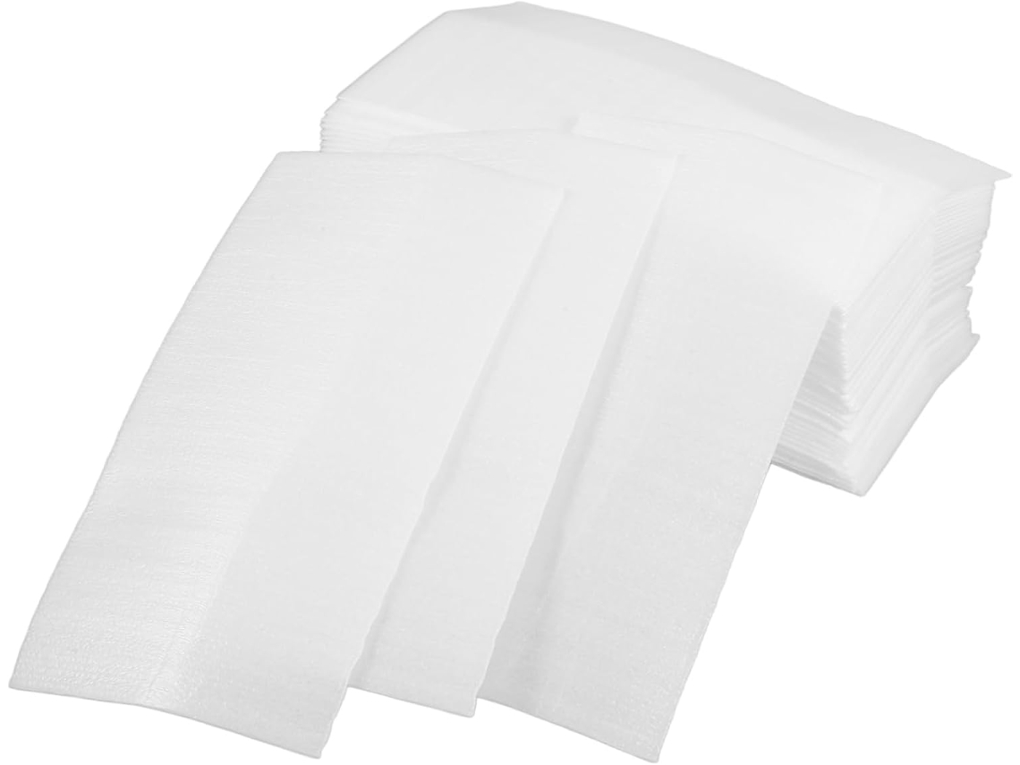 Folhas de espuma EPE, 100 unidades, para embalagem e envio.