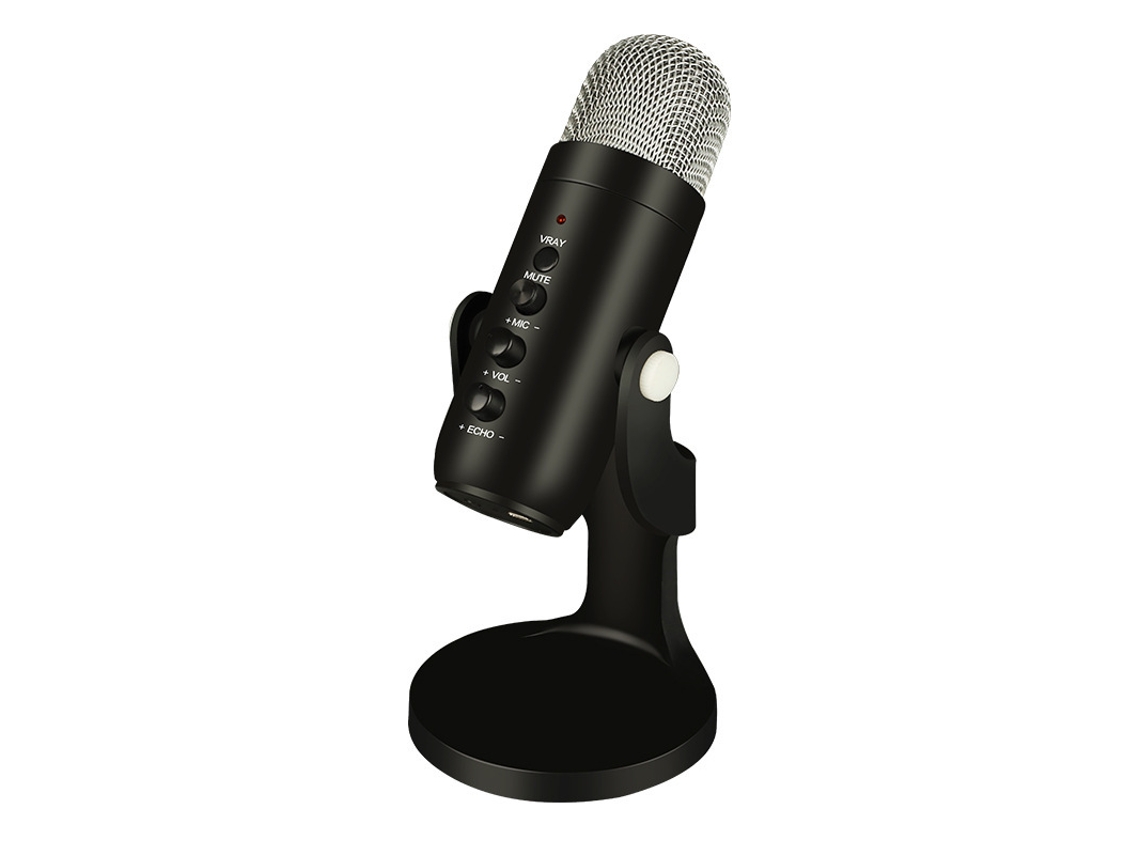 Microfone TOPK Gaming Hylang Preto Prateado
