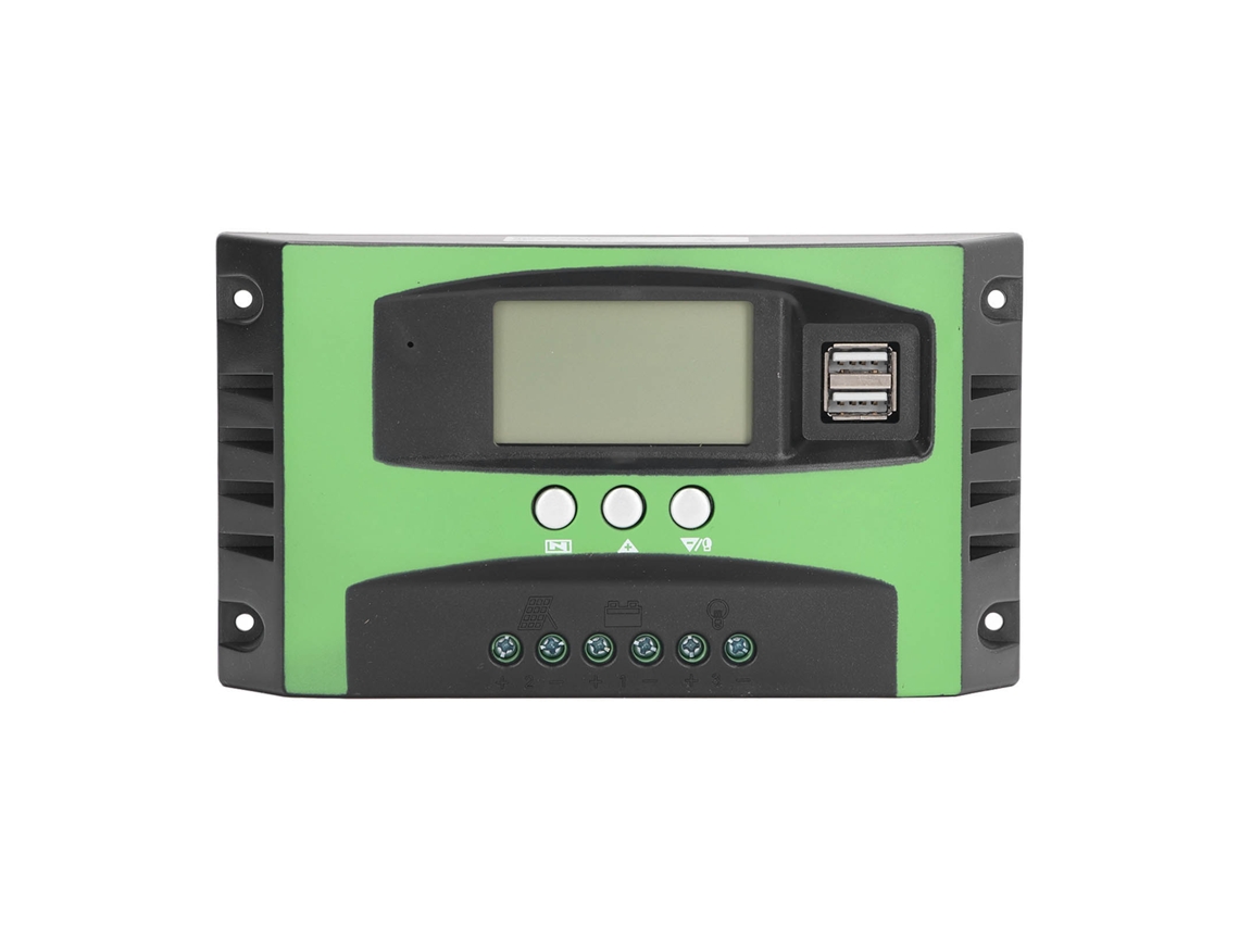 Controlador de Carga Solar com LCD 12V 24V 100A S/MARCA