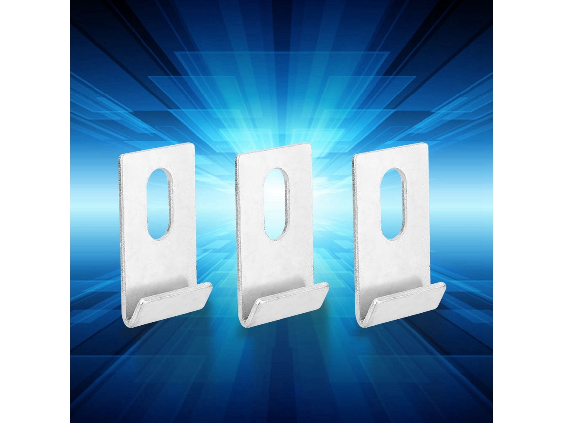 10pcs Grampos De Base De Estufa Prateados Fixadores De Metal Kit Ferramenta