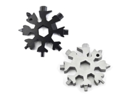 Kit Com 2 Ferramentas Multifuncionais 18 Em 1 Formato De Floco Neve: Abridor Garrafas