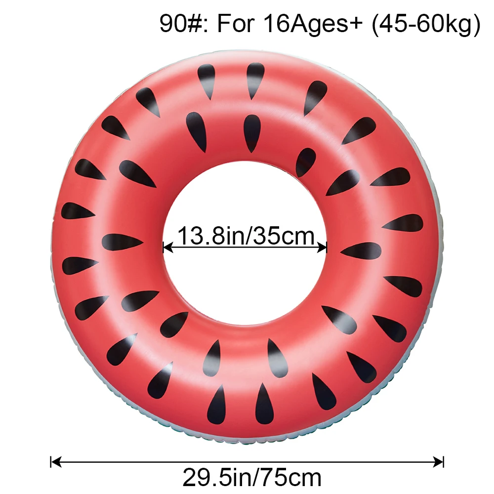 (melancia 90) Boia Inflável Em Formato De Melancia Para Adultos, Ideal Para Festas, Lagos, Praias E Outras Ocasiões.