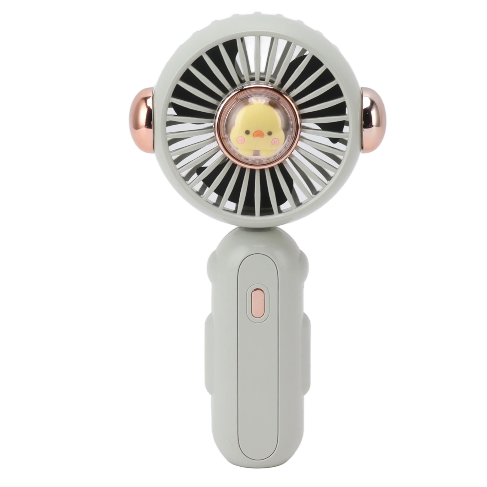 Mini Ventilador Dobrável, Fofo e Leve, com Potência Ajustável de 900mah. MDUG (verde Claro)
