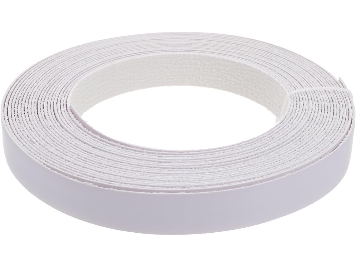 Fita adesiva de PVC branca Luxshiny para bordas, 1 rolo, para MDF