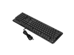 Teclado com Sensação Mecânica LAXISCREED iluminação Rgb, 104 Teclas, Anti ghosting
