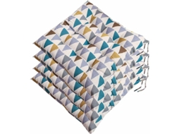 Conjunto de 4 Almofadas Portáteis para Assento, 40x40cm, Multicoloridas AQUAFORGE