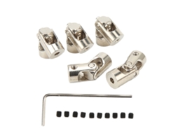 Business 5pcs Acoplador de Eixo de Junta Universal 3mm Aço de Alta Resistência para Carro e Barco Rc