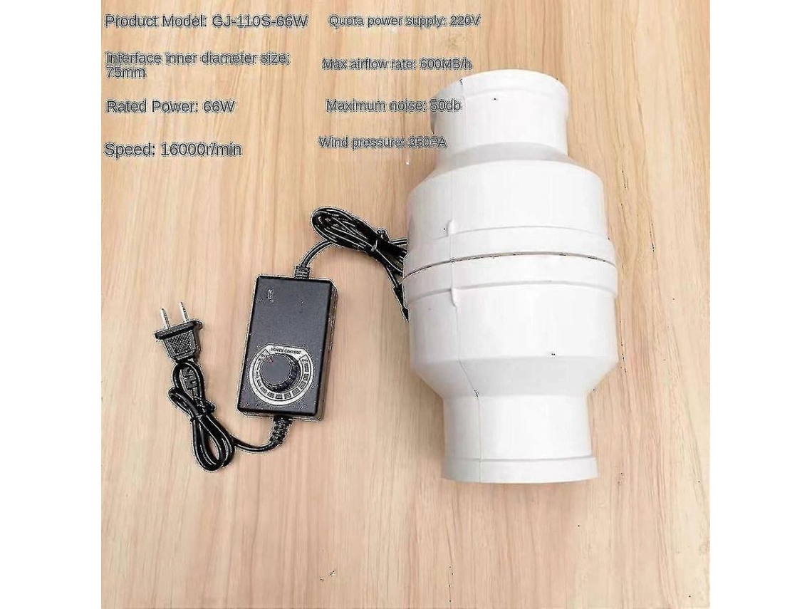 Nova Line ventilador Silencioso Inline 220v 75mm Banheiro Cozinha Zartsen Ce Rohs