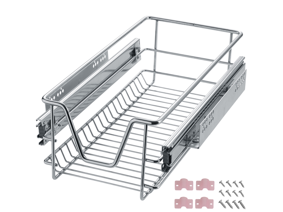 Tectake Gaveta Telescópica Para Cozinha E Quarto, Cinzento
