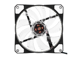 Ventoinha De Resfriamento Para Gabinete De Computador Pc 120mm Mute Led 12v Com Pinos 3 E 4 Branco