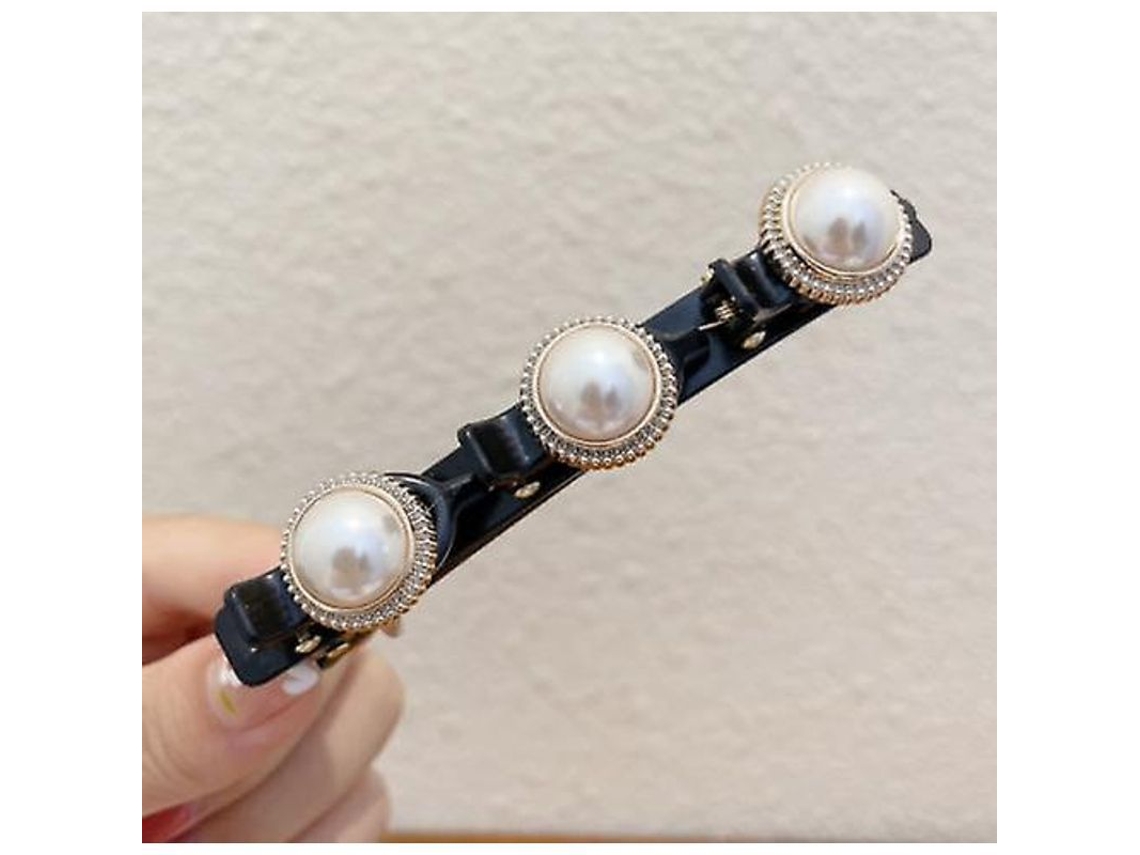 2026 pinzas de Pelo Trenzadas de Piedra Cristal Con Perlas Y Rhinestones para Flequillo Doble
