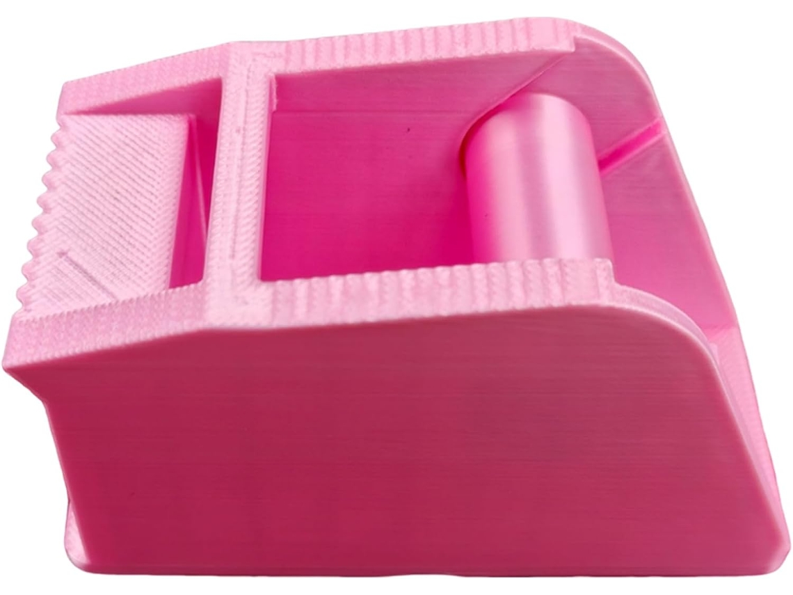 Dispensador de fita adesiva de mesa Lakequill com suporte para cortador serrilhado, compatível com fitas de 1,5 cm, leve.